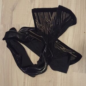 Black Decorative Scarf 19" x 60" .. FREE when bundled with another item